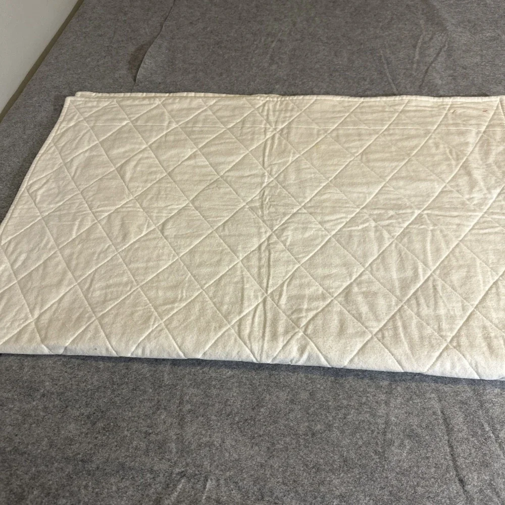 Handmade Baby Quilt Crib Blanket White Purple Mother‎ Goose
